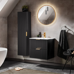 Szafka LAURI BLACK 80 cm z...