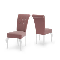 Krzesło tapicerowane GS64 z kryształkami